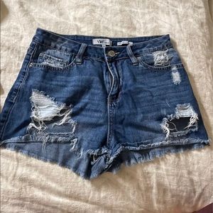 Distressed Jean Shorts